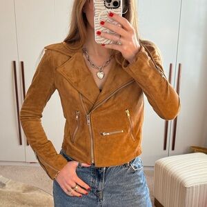 Lulu’s Tan Vegan Suede Jacket